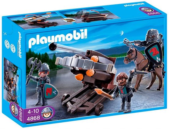 PLAYMOBIL Knights 4868 Baliste à 6 projectiles et chevaliers du Faucon