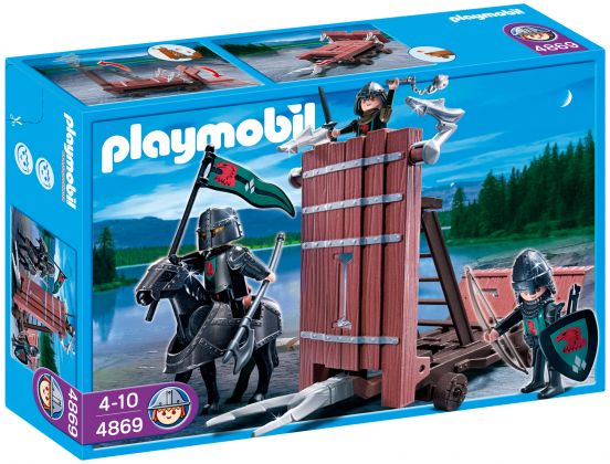 PLAYMOBIL Knights 4869 Chariot d'assaut des chevaliers du Faucon