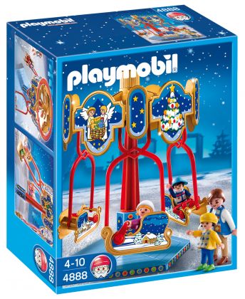 PLAYMOBIL Christmas 4888 Manège avec luges