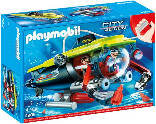 PLAYMOBIL City Action 4909 Bateau de plongée avec moteur submersible