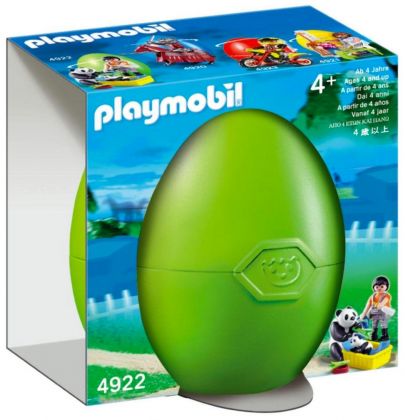 PLAYMOBIL Oeufs de Pâques 4922 Soigneur et pandas