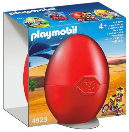 PLAYMOBIL Oeufs de Pâques 4923 Pilote et moto