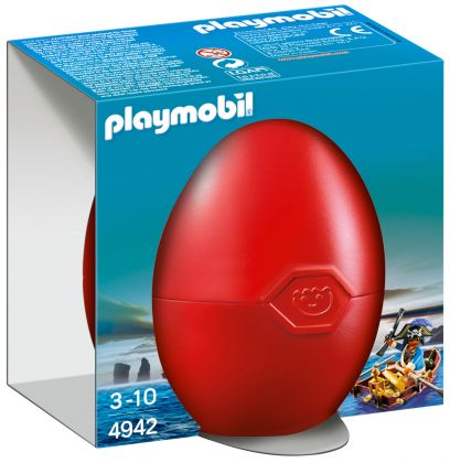 PLAYMOBIL Oeufs de Pâques 4942 Pirate avec barque et trésor