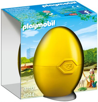 PLAYMOBIL Oeufs de Pâques 4944 Soigneur avec bébé alpaga