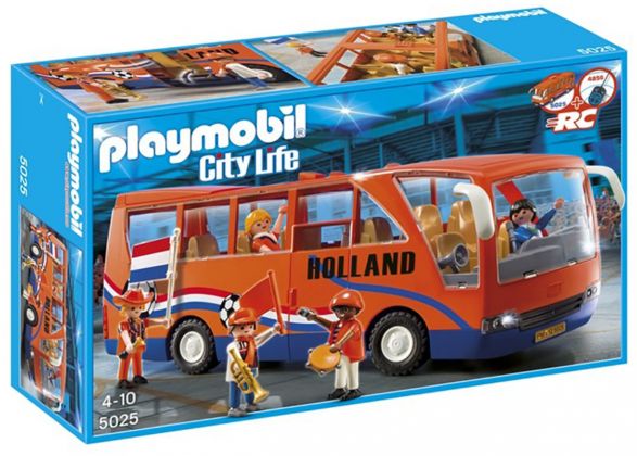 PLAYMOBIL City Life 5025 Bus de supporters de Football