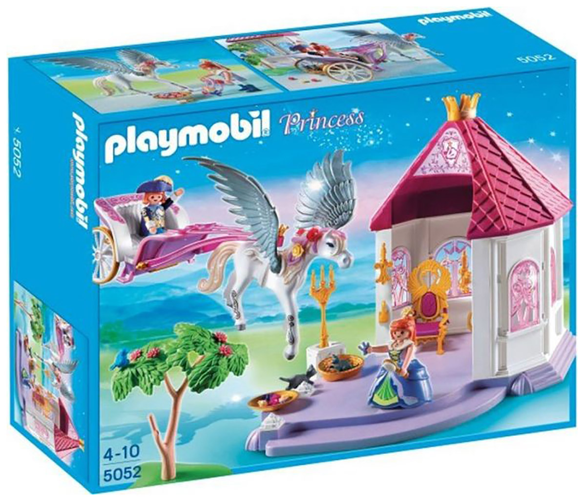 Playmobil Princess 5052 pas cher, Cal?�che P?�gase et pavillon princier