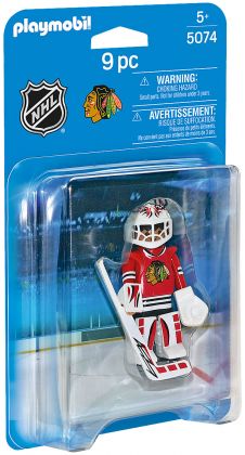 PLAYMOBIL Sports & Action 5074 Gardien de but des Chicago Blackhawks (NHL)