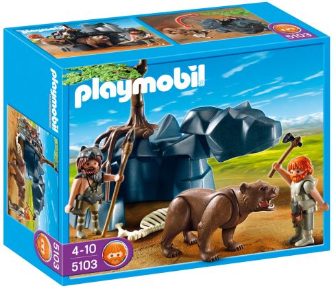 PLAYMOBIL History 5103 Hommes préhistoriques avec ours