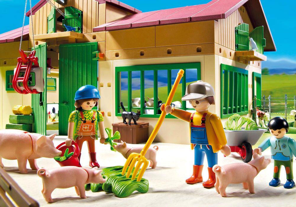 Playmobil Country 5119 Pas Cher Ferme Moderne Avec Silo