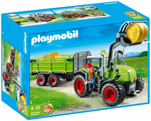 PLAYMOBIL Country 5121 Grand tracteur avec remorque