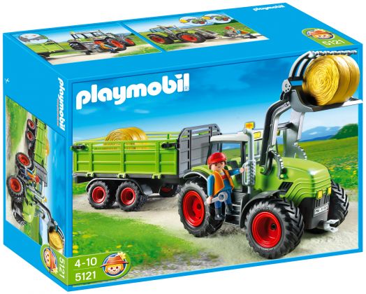 PLAYMOBIL Country 5121 Grand tracteur avec remorque