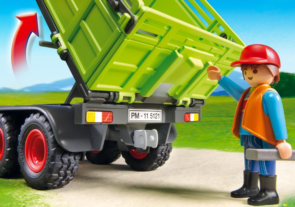 Playmobil 5121 Grand tracteur avec remorque - Playmobil - Achat & prix
