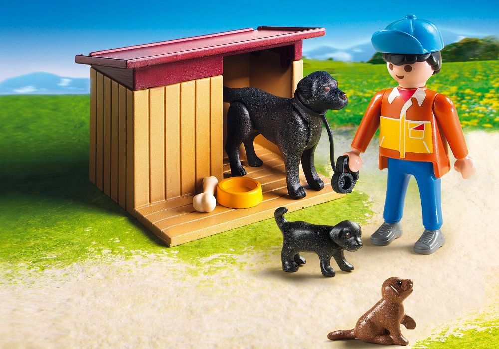 Playmobil Chien et niche