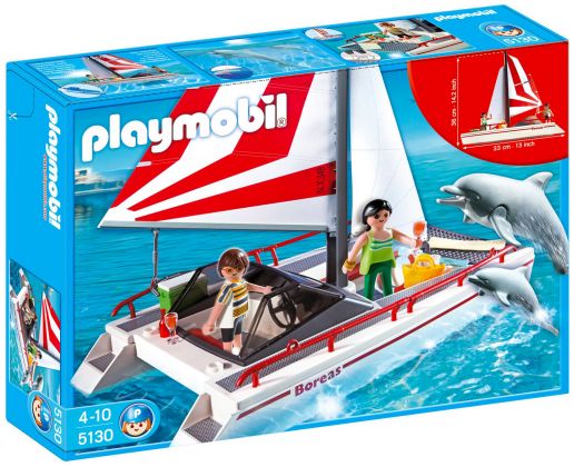 PLAYMOBIL Summer Fun 5130 Catamaran et dauphins