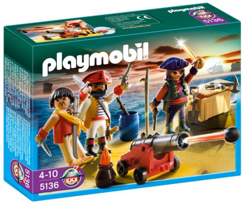 PLAYMOBIL Pirates 5136 Equipage de pirates avec armes