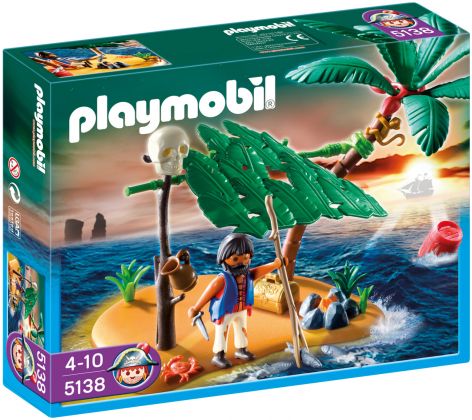 PLAYMOBIL Pirates 5138 Ile déserte et naufragé