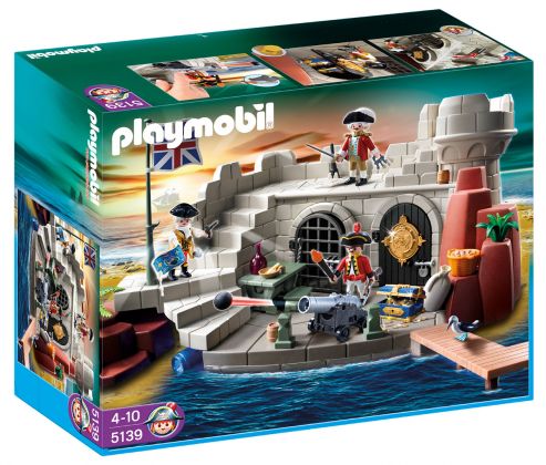 PLAYMOBIL Pirates 5139 Fort des soldats britanniques avec prison