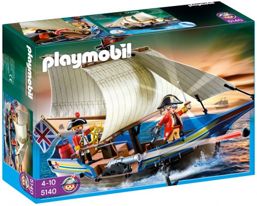 PLAYMOBIL Pirates 5140 Navire des soldats britanniques