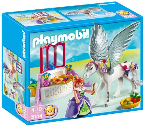 PLAYMOBIL Princess 5144 Cheval ailé et coiffeuse de princesse