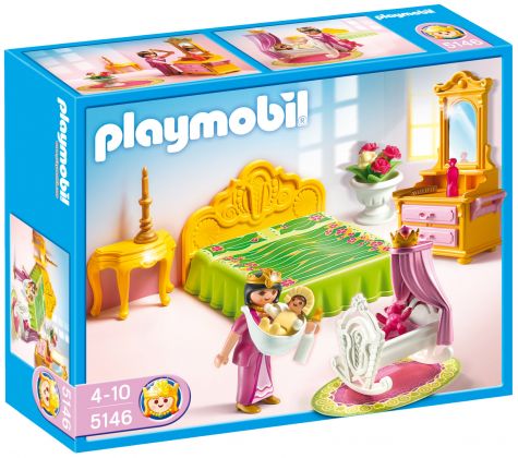 PLAYMOBIL Princess 5146 Chambre de la reine avec berceau