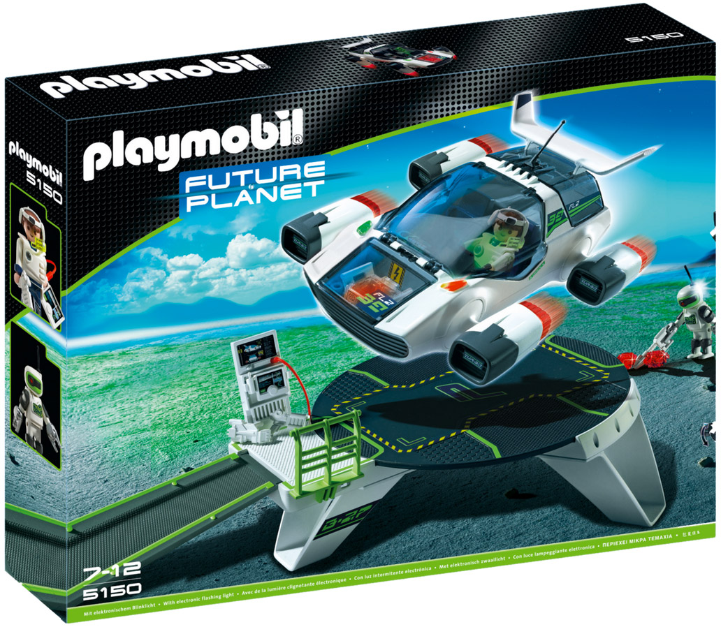 Playmobil Future 5150 pas cher, Jet des ERangers avec rampe de
