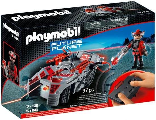 PLAYMOBIL Future Planet 5156 Véhicule des Darksters commandé par infrarouge avec rayon lumineux