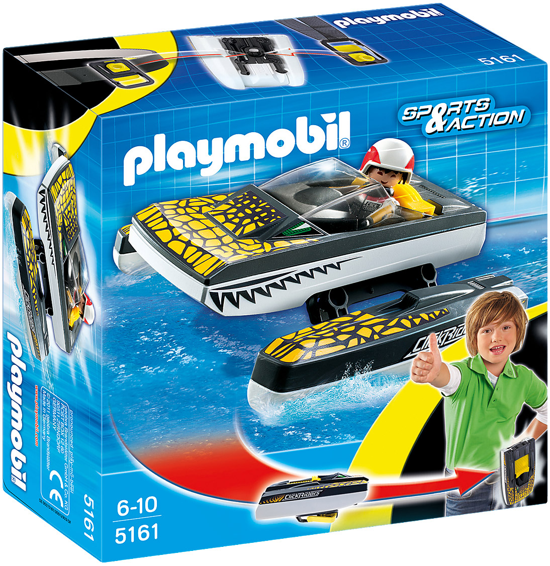 Playmobil Sports & Action 5161 pas cher, Hydravion aventurier ?� emporter