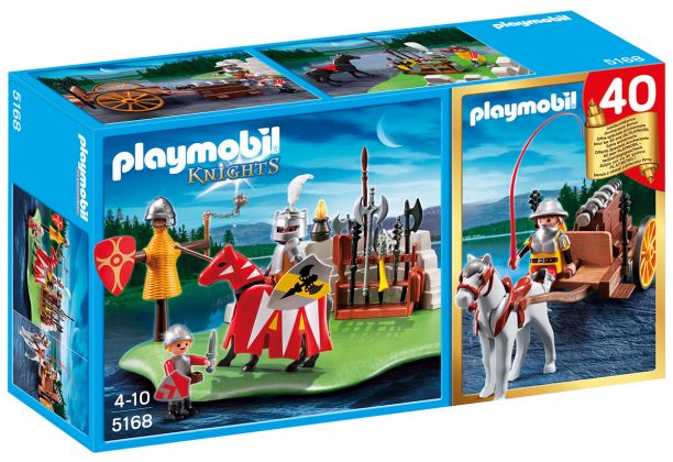 PLAYMOBIL Knights 5168 CompactSet Tournoi des chevaliers avec canon 