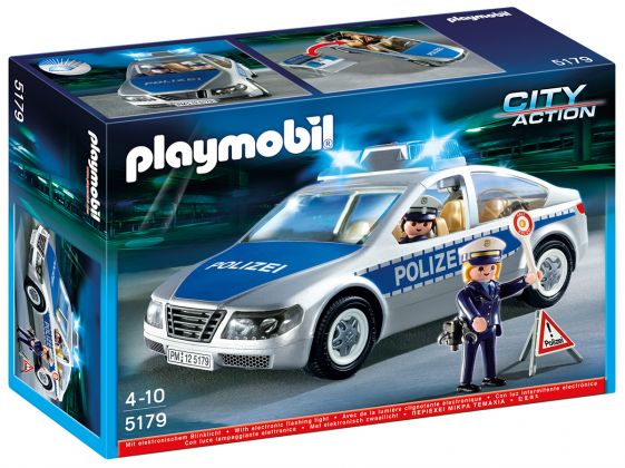 PLAYMOBIL City Action 5179 Voiture de police avec lumières clignotantes