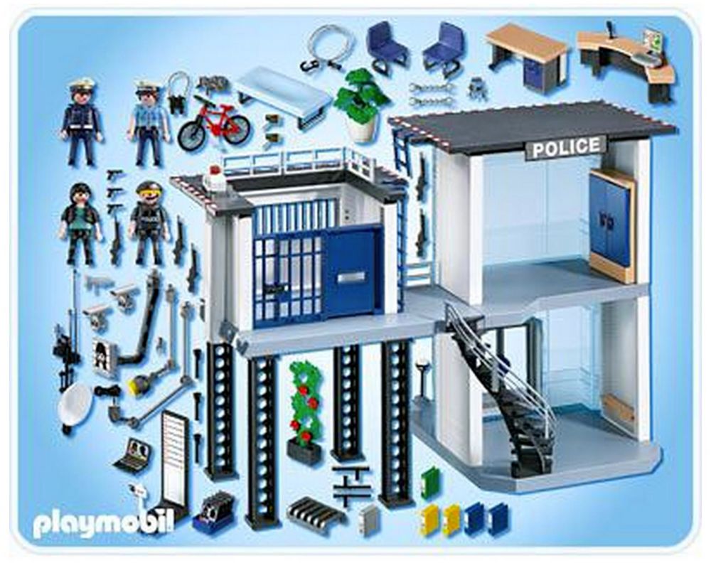 commissariat de police playmobil pas cher