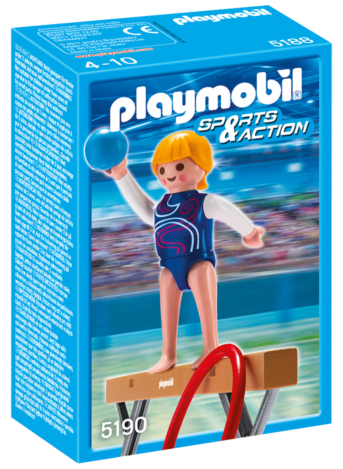 Playmobil Sports & Action 5190 pas cher, Gymnaste et poutre