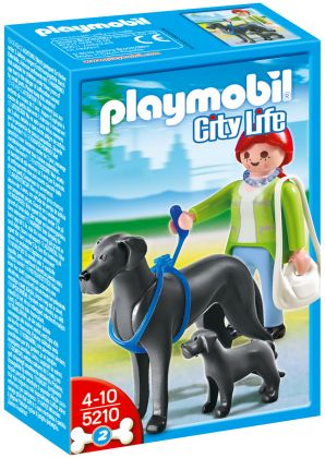 PLAYMOBIL City Life 5210 Dogue Allemand et son petit