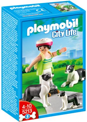 PLAYMOBIL City Life 5213 Famille de Borders Collies