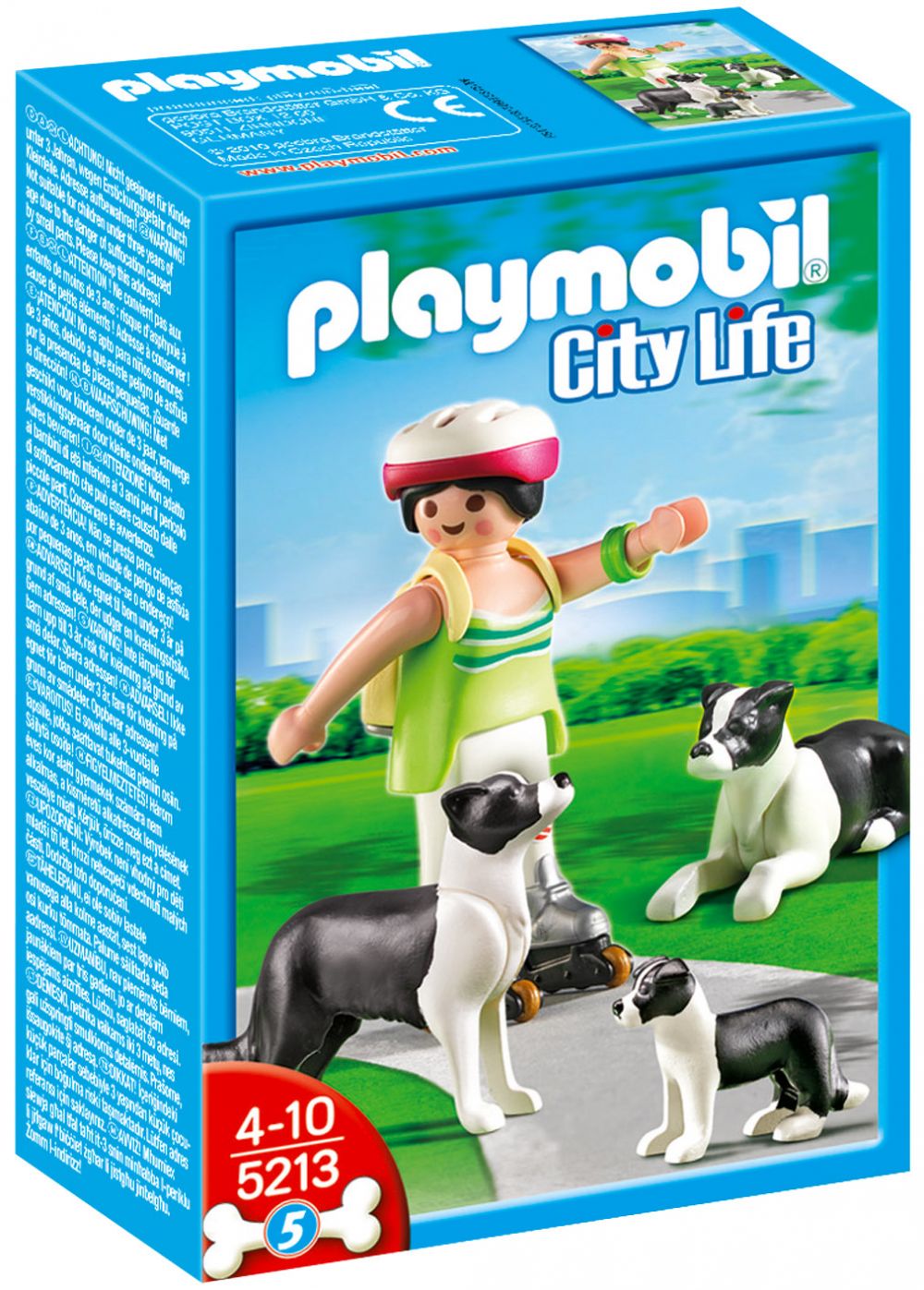 Playmobil City Life 5213 pas cher, Famille de Borders Collies