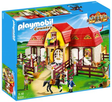 PLAYMOBIL Country 5221 Haras avec chevaux et enclos