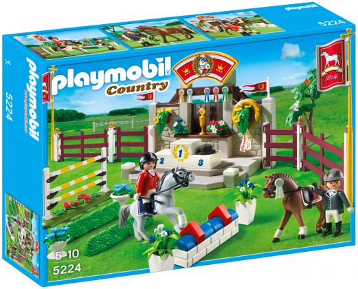 PLAYMOBIL Country 5224 Piste d'obstacles hippiques