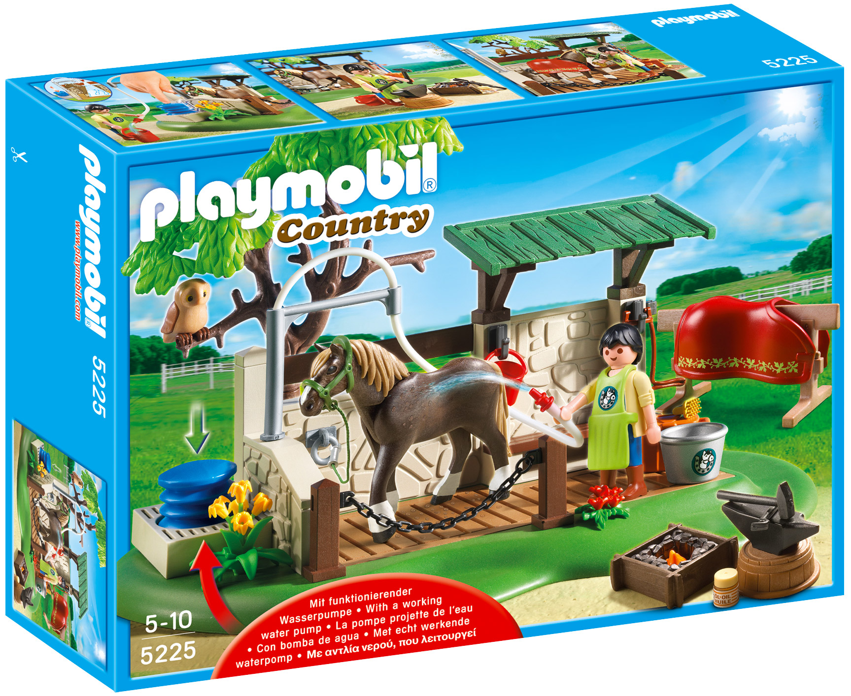 Playmobil Country 5225 pas cher, Box de soins pour chevaux