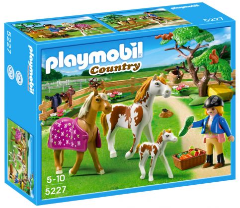 PLAYMOBIL Country 5227 Chevaux et enclos