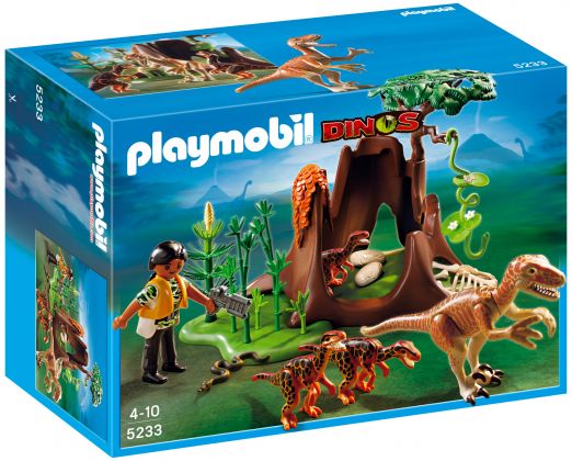 PLAYMOBIL Dinos 5233 Deinonychus et Vélociraptors