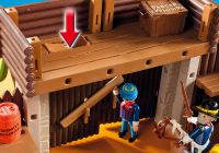 PLAYMOBIL Western 5245 pas cher - Grand fort des soldats am?�ricains