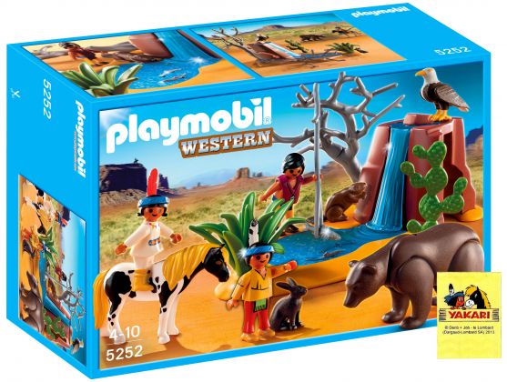 PLAYMOBIL Western 5252 Enfants indiens avec animaux (Yakari)