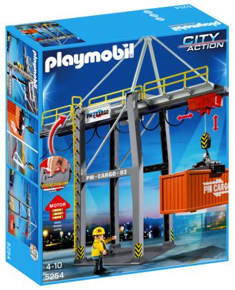 PLAYMOBIL City Action 5254 Portique électrique à conteneurs