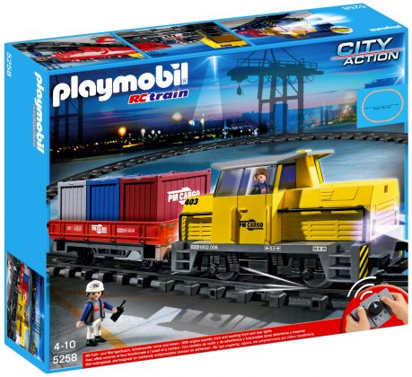 PLAYMOBIL City Action 5258 Train porte-conteneurs radio-commandé