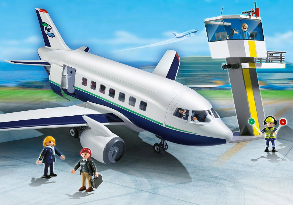 Playmobil - 5261 - Jeu de Construction - Avion et Tour de Contrôle 4