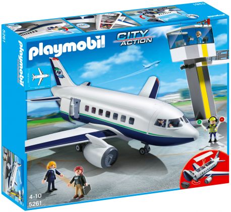 PLAYMOBIL City Action 5261 Avion et tour de contrôle