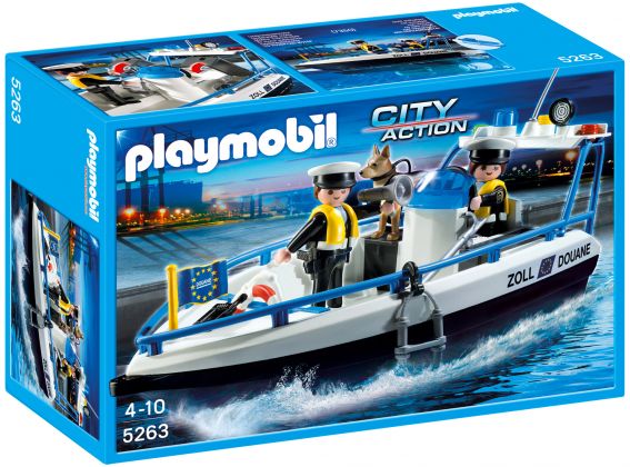 PLAYMOBIL City Action 5263 Bateau des douaniers