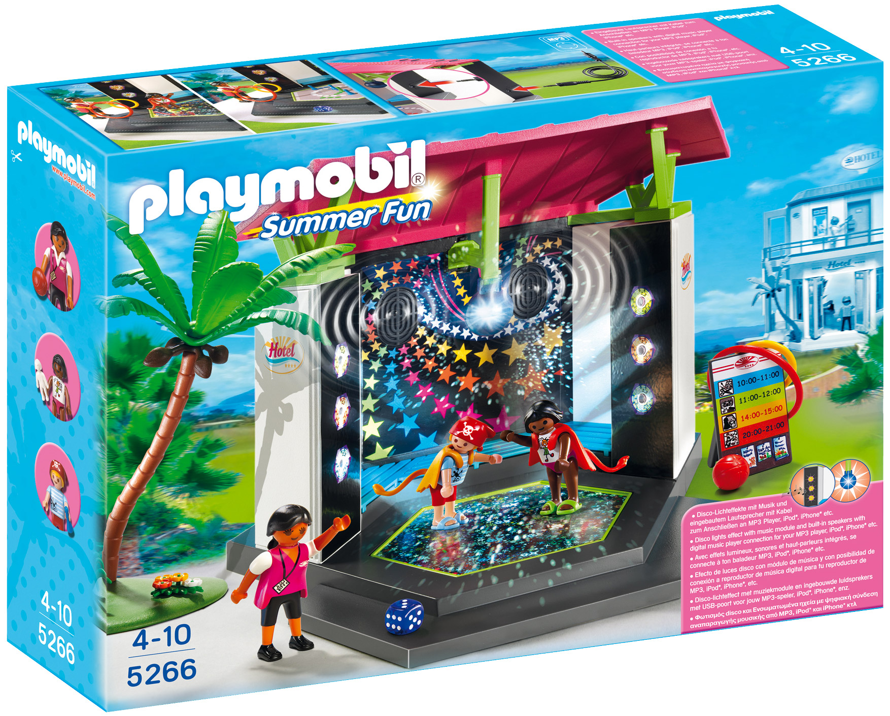 Playmobil Summer Fun 5266 pas cher, Club enfants avec piste de danse