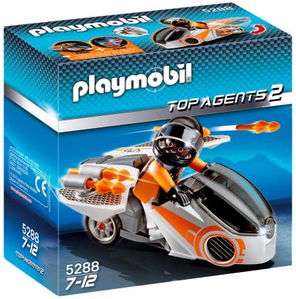 PLAYMOBIL Top Agents 5288 Moto et Agent Secret