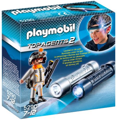 PLAYMOBIL Top Agents 5290 Lampes d'espionnage avec Agent Secret