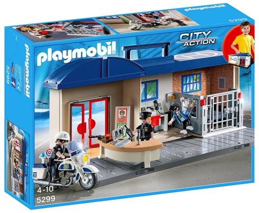 PLAYMOBIL City Action 5299 Commissariat de police transportable